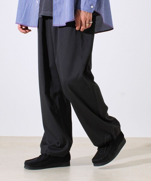 GEVACO（ゲバコ）の「【GEVACO】ドロストイージーパンツ ストレッチツイル 裾ドローコード付き（その他パンツ・メンズ・ベージュ/ブラック/チャコールグレー・M/L）」の4枚目の写真