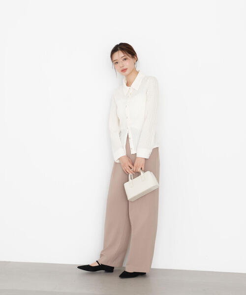 PROPORTION BODY DRESSING(プロポーションボディドレッシング)の「<ハンドウォッシャブル>アイレットレースシャツ / 1215260902(Tシャツ/カットソー・レディース・ブラック/ホワイト系その他/イエロー・FREE)」の20枚目の写真