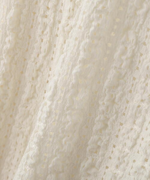 PROPORTION BODY DRESSING(プロポーションボディドレッシング)の「<ハンドウォッシャブル>アイレットレースシャツ / 1215260902(Tシャツ/カットソー・レディース・ブラック/ホワイト系その他/イエロー・FREE)」の18枚目の写真