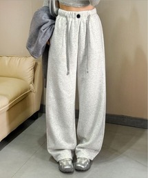 裏起毛 ワイド スウェット パンツ