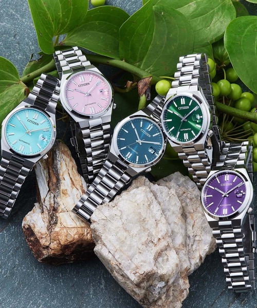 綺麗な稼働品‼️CITIZEN/シチズンメカニカルカットガラスリングウォッチ セール】CITIZEN COLLECTION メカニカルウオッチ TSUYOSA