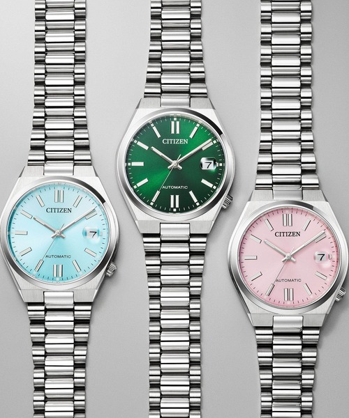 CITIZEN（シチズン）の「CITIZEN COLLECTION メカニカルウオッチ TSUYOSA 37mm（アナログ腕時計・メンズ・ブルー/バイオレット/ダークグリーン/ピンク/ネイビー・FREE）」の8枚目の写真
