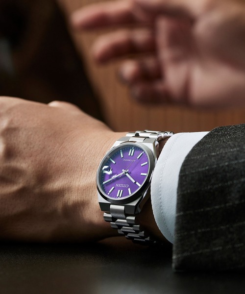 CITIZEN（シチズン）の「CITIZEN COLLECTION メカニカルウオッチ TSUYOSA 37mm（アナログ腕時計・メンズ・ブルー/バイオレット/ダークグリーン/ピンク/ネイビー・FREE）」の18枚目の写真
