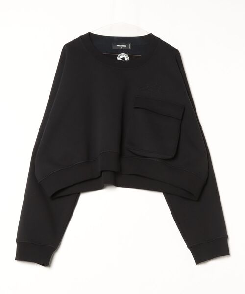 DSQUARED2(ディースクエアード)の「Icon New Generation Onion Cropped Fit Crewneck/0252(スウェット・レディース・アーミー/ブラック・XS/S/M)」の2枚目の写真