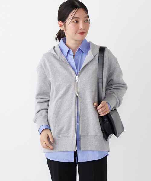SHIPS Colors:〈手洗い可能〉USA 裏毛 ジップ フーディー（パーカー