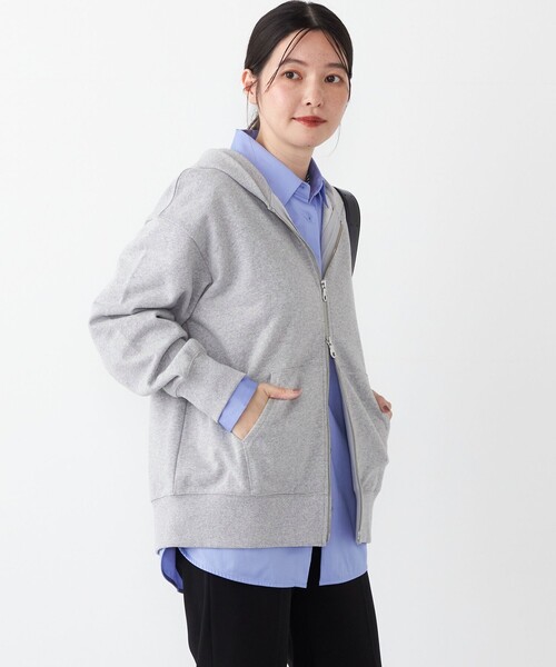 SHIPS Colors:〈手洗い可能〉USA 裏毛 ジップ フーディー（パーカー