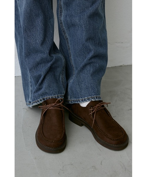 un/neu(アンノイ)の「スウェードモカシンシューズ / select item(モカシン/デッキシューズ・レディース・ブラック/ブラウン・LARGE/MEDIUM/SMALL)」の18枚目の写真