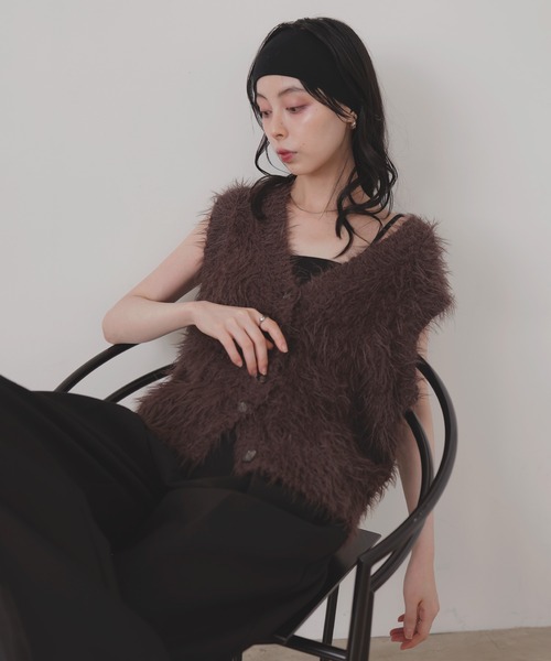 セール】フェザーVネックニット（ベスト）｜LIAN（リアン）の