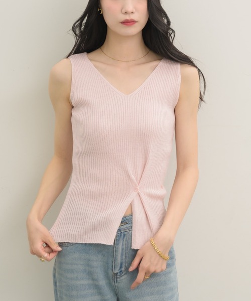 NEUNA（ヌナ）の「４wayニットタンク（ニット/セーター・レディース・ピンク/ブラック/ブルー・FREE）」の13枚目の写真