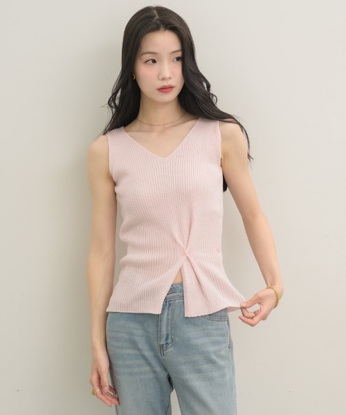NEUNA（ヌナ）の「４wayニットタンク（ニット/セーター・レディース・ピンク/ブラック/ブルー・FREE）」の16枚目の写真