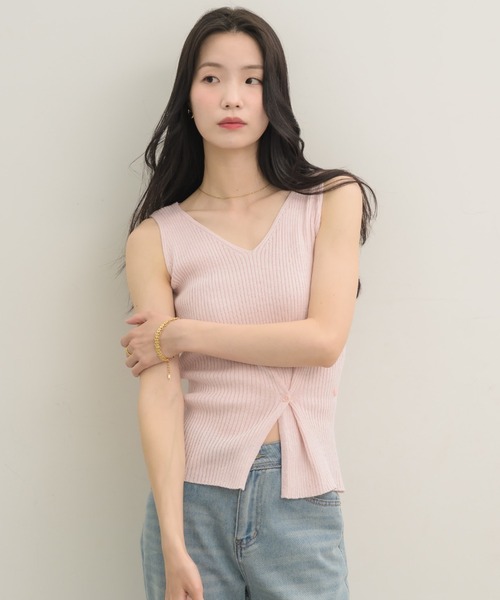 NEUNA（ヌナ）の「４wayニットタンク（ニット/セーター・レディース・ピンク/ブラック/ブルー・FREE）」の17枚目の写真