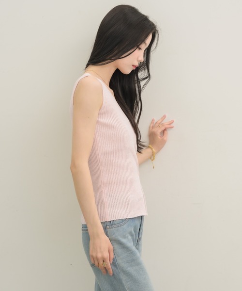 NEUNA（ヌナ）の「４wayニットタンク（ニット/セーター・レディース・ピンク/ブラック/ブルー・FREE）」の18枚目の写真