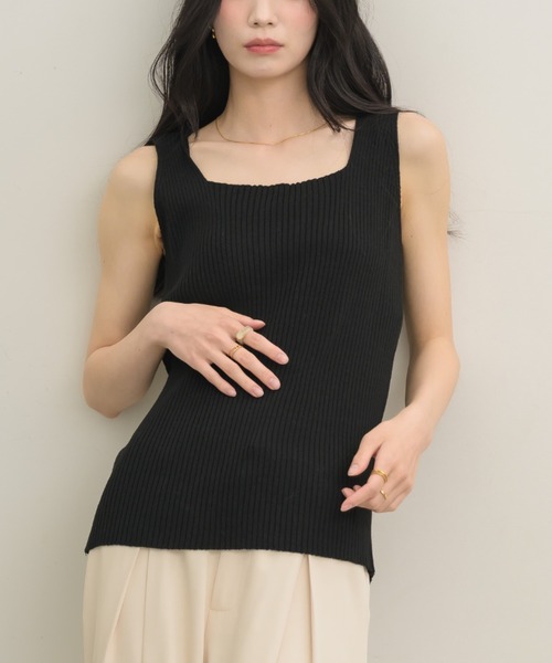 NEUNA（ヌナ）の「４wayニットタンク（ニット/セーター・レディース・ピンク/ブラック/ブルー・FREE）」の21枚目の写真