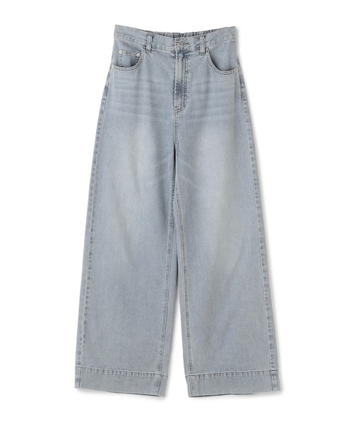 CROSS FUNCTION（クロスファンクション）の「《撥水》FRESH DENIM デニムワイドバギーパンツ【CROSS FUNCTION/クロスファンクション】（デニムパンツ・レディース・ホワイト/ネイビー/サックスブルー・TLL/TL/TM/LL/L/M）」の12枚目の写真