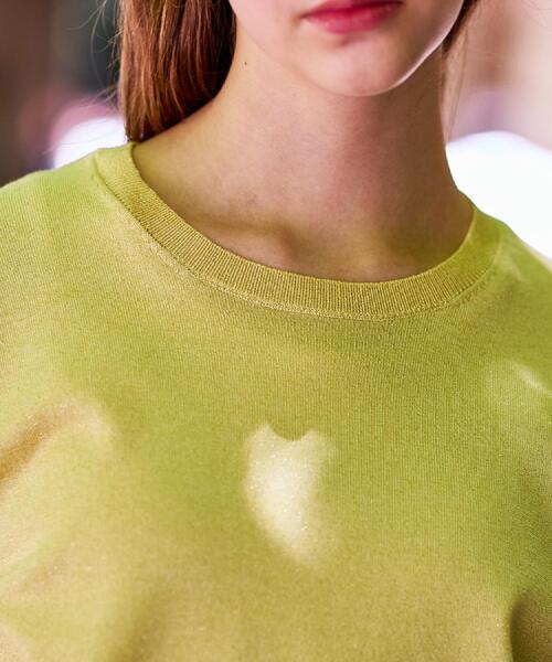 洗える/きれいめ】ラメニットプルオーバー（ニット/セーター