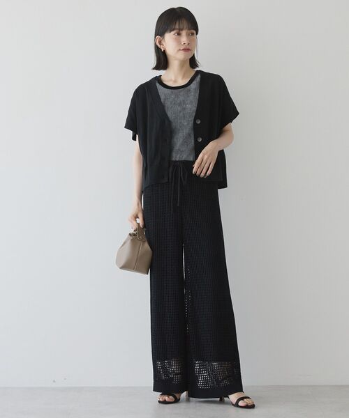 AMERICAN HOLIC（アメリカンホリック）の「配色ベロアタンクトップ（タンクトップ・レディース・チャコールグレー/ホワイト系その他2・L/M）」の7枚目の写真