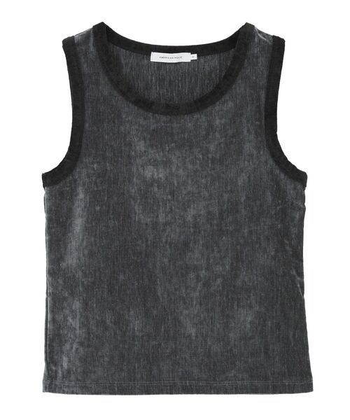 AMERICAN HOLIC（アメリカンホリック）の「配色ベロアタンクトップ（タンクトップ・レディース・チャコールグレー/ホワイト系その他2・L/M）」の12枚目の写真