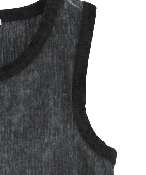 AMERICAN HOLIC（アメリカンホリック）の「配色ベロアタンクトップ（タンクトップ・レディース・チャコールグレー/ホワイト系その他2・L/M）」の15枚目の写真