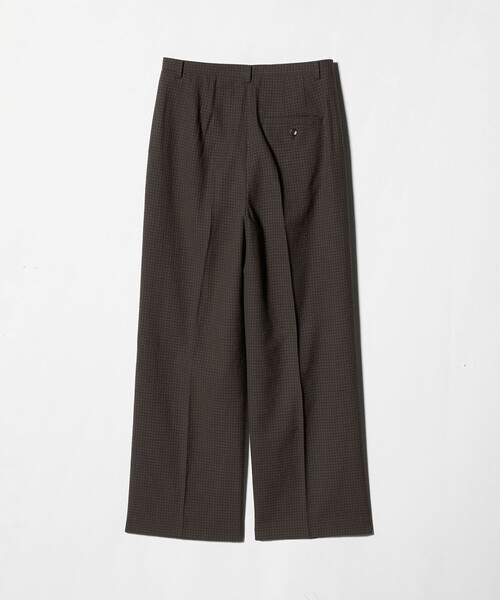 6（ロク）の「＜6(ROKU)＞W/C チェック パンツ（スラックス・レディース・ダークブラウン・38/34/36）」の5枚目の写真