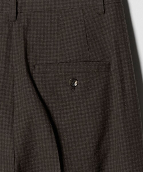 6（ロク）の「＜6(ROKU)＞W/C チェック パンツ（スラックス・レディース・ダークブラウン・38/34/36）」の8枚目の写真