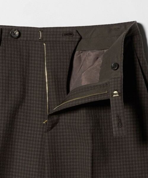 6（ロク）の「＜6(ROKU)＞W/C チェック パンツ（スラックス・レディース・ダークブラウン・38/34/36）」の9枚目の写真