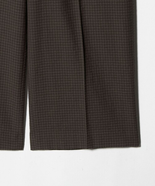 6（ロク）の「＜6(ROKU)＞W/C チェック パンツ（スラックス・レディース・ダークブラウン・38/34/36）」の10枚目の写真