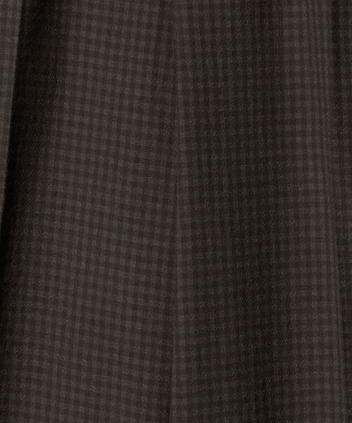 6（ロク）の「＜6(ROKU)＞W/C チェック パンツ（スラックス・レディース・ダークブラウン・38/34/36）」の11枚目の写真
