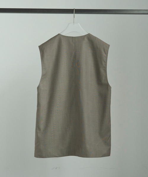 anuke アンヌーク　ベスト anuke/アンヌーク] Vネック ステッチベスト（ベスト）｜anuke