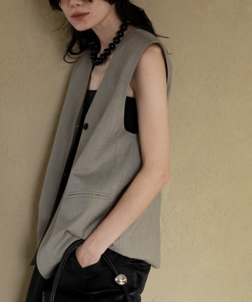 アンヌーク　anuke Volume Over Vest （ブラック）38 anuke（アンヌーク） SALE ANUKE Volume Over Vest 即日発送 : RAPTURE