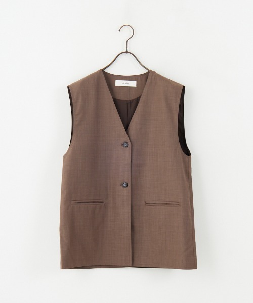 anuke/アンヌーク] Vネック ステッチベスト（ベスト）｜anuke