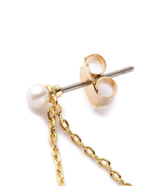 EDIT COLOGNE(エディットコロン)の「ドロップビジューピアス(ピアス(両耳用)・レディース・ゴールド・フリ-)」の2枚目の写真