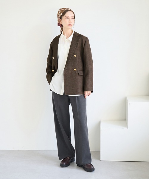 ROPE PICNIC ブラウン テーラードジャケット ROPE' PICNICのテーラードジャケット（ブラウン系）を使った人気