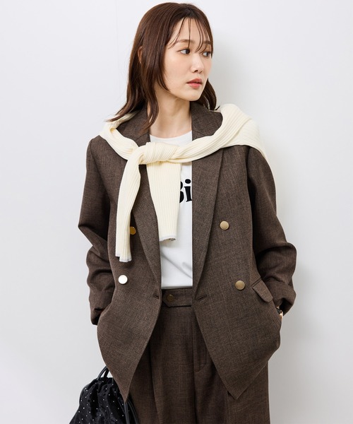 セール】スリートーンツイードジャケット/セットアップ対応