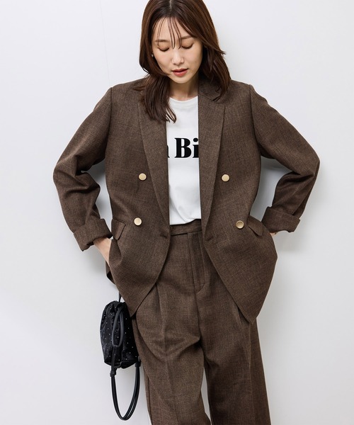スリートーンツイードジャケット/セットアップ対応（テーラード