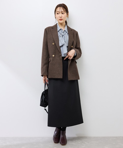 スリートーンツイードジャケット/セットアップ対応（テーラード