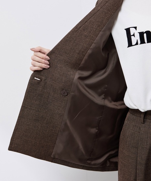 セール】スリートーンツイードジャケット/セットアップ対応