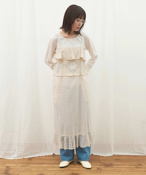 fig Ｌondon（フィグロンドン）の「●Minmin cami dress（ワンピース・レディース・ブラック/アイボリー・FREE）」の2枚目の写真