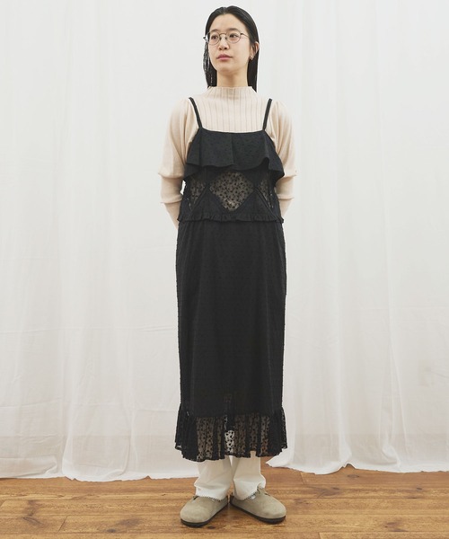 fig Ｌondon（フィグロンドン）の「●Minmin cami dress（ワンピース・レディース・ブラック/アイボリー・FREE）」の17枚目の写真