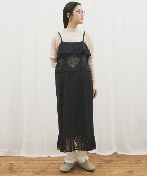 fig Ｌondon（フィグロンドン）の「●Minmin cami dress（ワンピース・レディース・ブラック/アイボリー・FREE）」の18枚目の写真