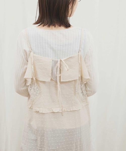 fig Ｌondon（フィグロンドン）の「●Minmin cami dress（ワンピース・レディース・ブラック/アイボリー・FREE）」の4枚目の写真