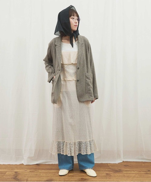 fig Ｌondon（フィグロンドン）の「●Minmin cami dress（ワンピース・レディース・ブラック/アイボリー・FREE）」の14枚目の写真