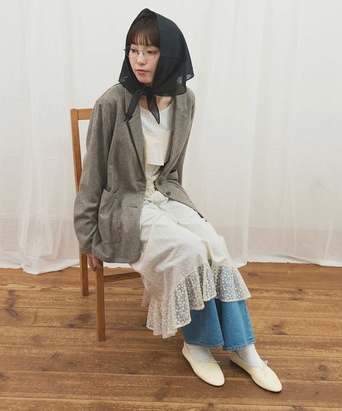 fig Ｌondon（フィグロンドン）の「●Minmin cami dress（ワンピース・レディース・ブラック/アイボリー・FREE）」の15枚目の写真
