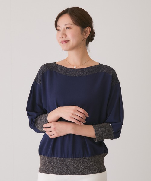 Jayro(ジャイロ)の「7分袖パフスリーブニットプルオーバー(Tシャツ/カットソー・レディース・ネイビー/グレー/ブラック/ホワイト系その他/レッド・M)」の7枚目の写真