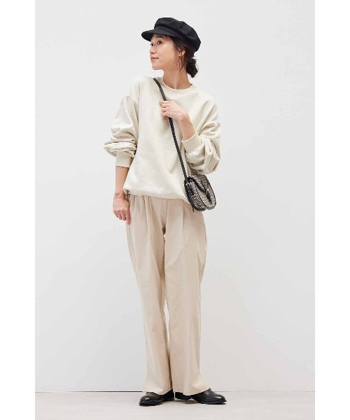 Live in comfort(リブインコンフォート)の「【高身長/低身長サイズあり】リブ イン コンフォート Hinaさんとコラボ Yラインが気になりにくい!スッキリ美脚スーパー伸び軽ストレートパンツ(スラックス・レディース・アイボリー/ブラック・7/6/5/2/1/8/4/9/10)」の8枚目の写真