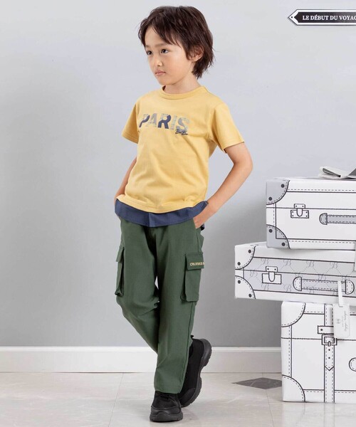 BeBe(ベベ)の「ストレッチツイルカーゴロングパンツ(カーゴパンツ・キッズ・グリーン/グレー・110cm/120cm/150cm/140cm/130cm)」の13枚目の写真