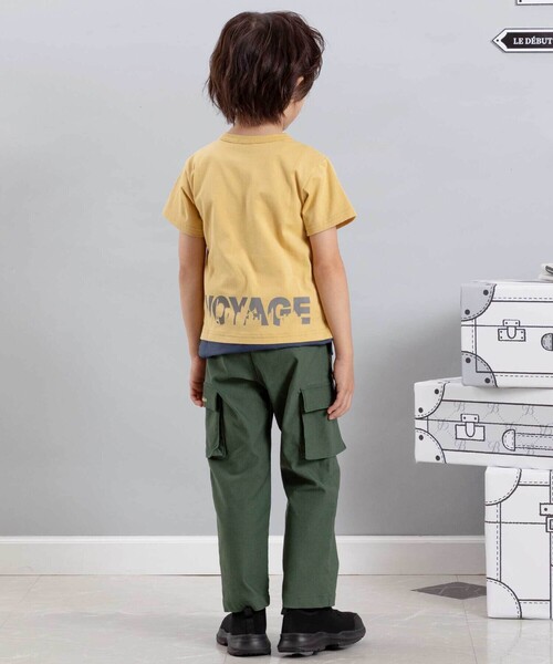 BeBe(ベベ)の「ストレッチツイルカーゴロングパンツ(カーゴパンツ・キッズ・グリーン/グレー・110cm/120cm/150cm/140cm/130cm)」の14枚目の写真