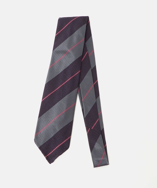 SOVEREIGN（ソブリン）の「＜SOVEREIGN＞マルチストライプ ネクタイ（ネクタイ・メンズ・ライトブルー/ブラック/ネイビー/オレンジ・FREE）」の3枚目の写真