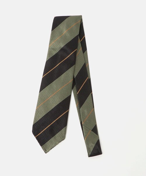 SOVEREIGN（ソブリン）の「＜SOVEREIGN＞マルチストライプ ネクタイ（ネクタイ・メンズ・ライトブルー/ブラック/ネイビー/オレンジ・FREE）」の2枚目の写真