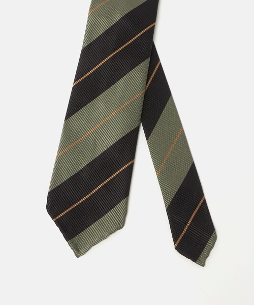 SOVEREIGN（ソブリン）の「＜SOVEREIGN＞マルチストライプ ネクタイ（ネクタイ・メンズ・ライトブルー/ブラック/ネイビー/オレンジ・FREE）」の6枚目の写真