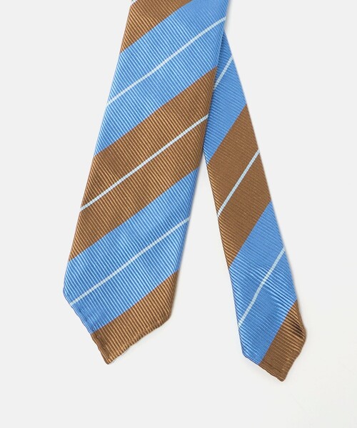 SOVEREIGN（ソブリン）の「＜SOVEREIGN＞マルチストライプ ネクタイ（ネクタイ・メンズ・ライトブルー/ブラック/ネイビー/オレンジ・FREE）」の9枚目の写真